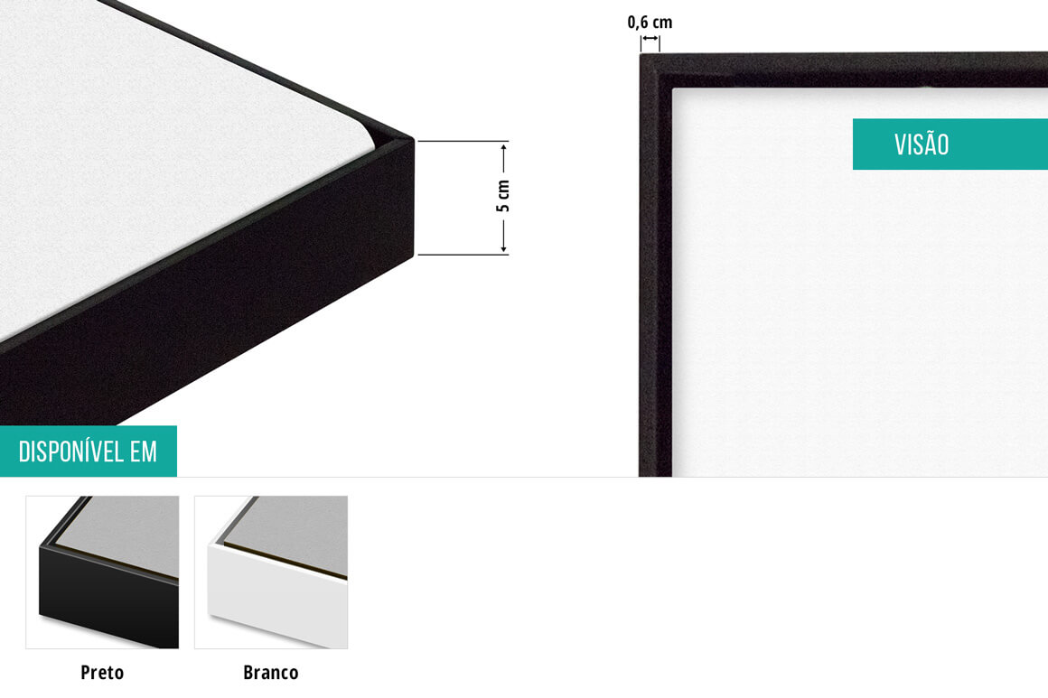 Zusätzliche Schattenfugenrahmen erhältlich